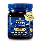 Haddrells Manuka Honig - 1000+ MGO, 250g - Premium Honig aus Neuseeland mit zertifiziertem Methylglyoxal Gehalt,...